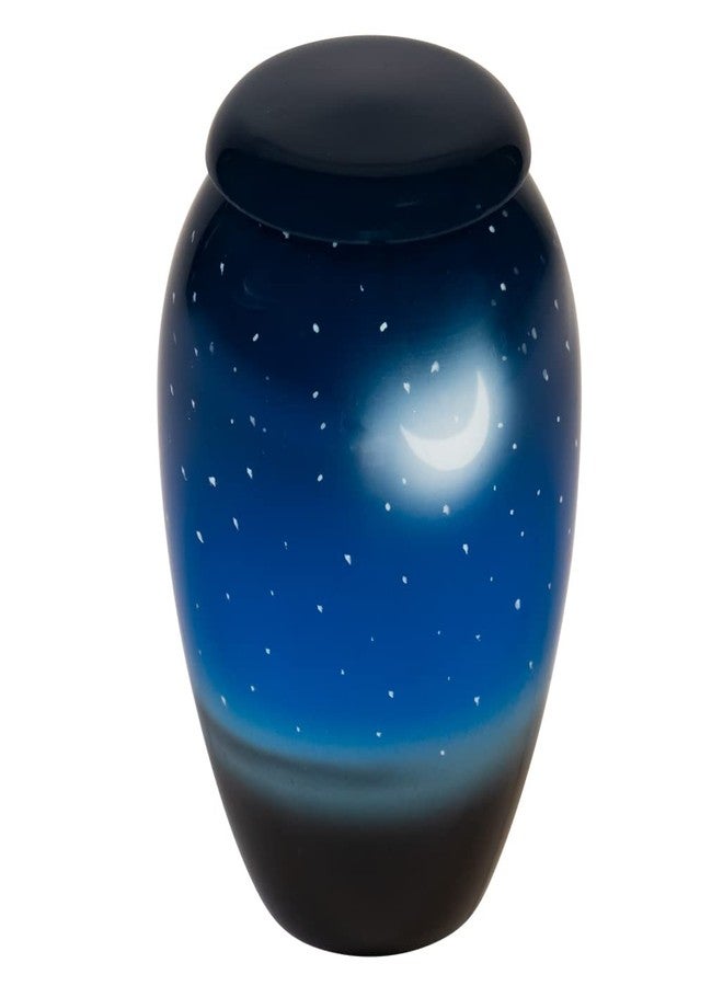 Silverlight Urns جرة تذكارية لحفظ الرماد من إيفنينج سكاي، مصنوعة من الألومنيوم، لونها أزرق، بحجم تذكاري، ارتفاعها 3 بوصات - Image 1